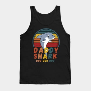 Daddy Shark Shirt Father's day Gift For Dad T-Shirt Tank Top